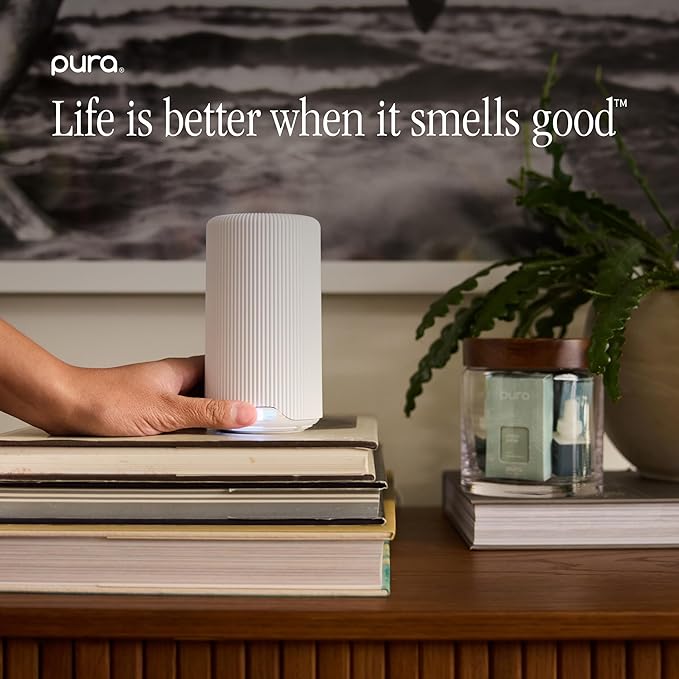 Pura & Brooklyn Candle Home Scent Refill - Smart Home Air Diffuser - Hours of Luxury Fragrance per Refill - Clean & Safe Pura Diffuser Refills - Brooklyn (2 Pack)