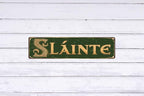 Vintage Irish Slainte Cheers Metal Sign 4x16 In Retro Beer Wall Decor For Man Cave Bar And Home Metal Outdoor Decor