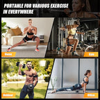 Booty Bands, Blood Flow Restriction Bands for Women/Men, Adjustable BFR Training Bands for Glutes & Hip Building, Occlusion Resistance Bands