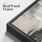 Framed Neutral Abstract Wall Art, 3 Piece Modern Minimalist Canvas Prints Paintings Artwork for Walls, Black Beige Brown Neutral Tone Pictures for Living Room Dining Room Bedroom Wall Decor 16x24 In