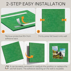 MaxGear Large Cork Board for Wall 36" x 24", Emerald Green Bulletin Board, 6 Pack Felt Wall Tiles with Pushpins, Cork Boards for Office Push Pin Board Tack Board Felt Board