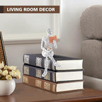 GRAPMKTG Home Decor Pulp Reading Women Thinker Statue Aesthetic Sculpture Room Decor Modern Abstract Decoration on Shelf Table Desk for Living Room Office Bedroom 6 Pack Set