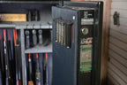 Gun Storage Solutions Magazine Holder - Safe Mag Storage Solution, Desk and Gun Locker Organizer Accessories Mount, Strong Magnet Bar, Gun Rack