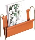 Fabulaxe 9-Inch Magazine Rack, Floor Standing Book Basket, Newspaper Holder and File Holders - Nursery Decor, Desk Accessory, Living Room and Guest Room Essentials, Home Office, and Waiting Areas