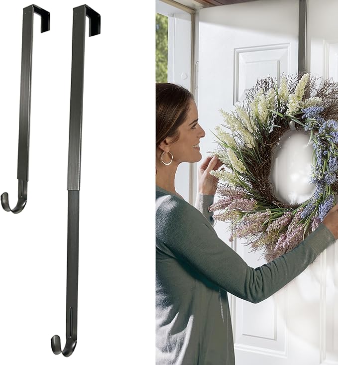 Haute Decor Adjustable Length Wreath Hanger - 20 Lb. Capacity