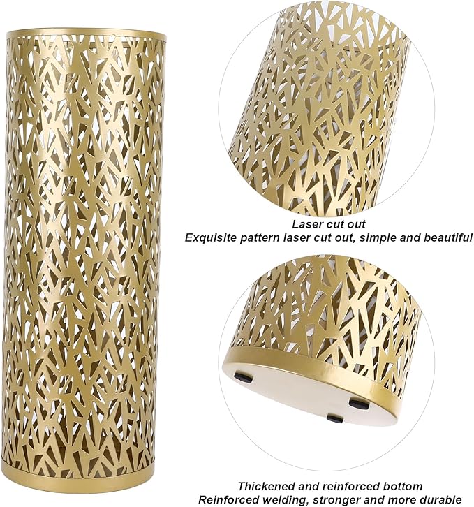Semme Round Metal Umbrella Holder, and Watertight, Modern Design, Stable for Entryway, Office, Home Use (S)