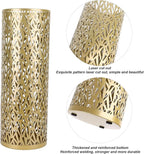 Umbrella Stand Rack for Entryway Metal Hollowed Freestanding Round Umbrella Holder Organizer Bin for Home Hotel Office Decor (Large)