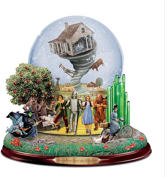 The Land of OZ Glitter Globe with Motion and Music by The Bradford Exchange