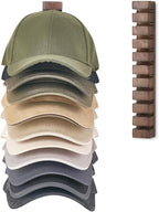 Mkono Hat Organizer for Baseball Caps, Hat Rack for Wall Hold Up to 10 Hats, Hat Holder On Wall Ball caps Storage Organizer Display for Door, Closet, Entryroom, Laundry Cap Organization