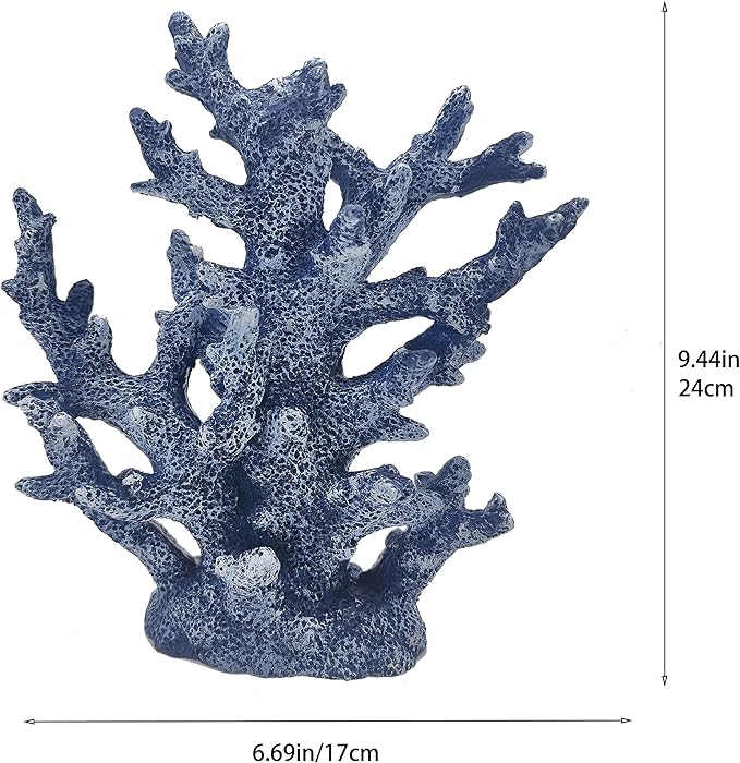 Etlemonde Beach Coastal Decor Coral Reef Home Decor Coral Statue Sculpture Home,Desk,Bathroom,Desktop Shelf Statue,Marine Themed Gifts