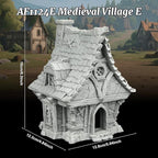 Medieval Blacksmith Shop TTRPG Buildings – 25mm Scale Unpainted RPG Terrain Set for Dungeons and Dragons, Scenario Pieces for Wargame & Role Playing – Medieval Village E AF1124E
