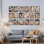 Giftgarden 8x10 Picture Frame Set of 18, Lightweight 8 by 10 Frames Bulk for Gallery Wall Photo Hanging and Tabletop Display, Black