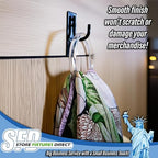 Clear Plastic Retail Scarf Rings - Round Fine Garment Hangers - 2.58" ID - 3.25" OD - 500 Pack