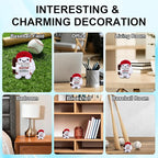 JEWGLO Grandpa Gifts for Fathers Day Baseball Doll Birthday Gifts for Grandpa Positive Handmade Baseball Crochet First Father's Day New Grandpas Gift Ideas for Grandfather from Granddaughter Grandson