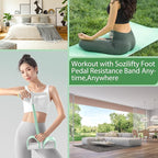 Foot Pedal Resistance Band,6-Tube Pedal Puller Resistance Rope,Yoga Elastic Exercise Bands, for Women Jump Fitness, Abdomen/Arm Weight/Waist/Leg Stretching Slimming Training