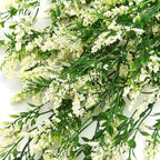 2 Pcs Artificial Lavender Teardrop Rattan, Spring Summer Front Door Hanging Floral Swags for Wall Basket Filler, Garden Home Easter Decoration-28.7in(White)