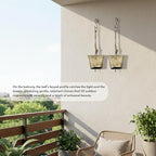 Rustic Iron Wall Accent – Set of 2, Handmade Metal Hanging Décor with Rope for Indoor & Outdoor Use (Golden Dome Bell, 3" 3")