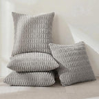 Fancy Homi 4 Packs Decorative Throw Pillow Covers for Living Room Couch Bed, Modern Farmhouse Boho Home Décor Accent Cushion Case, 22" x 22", Gray