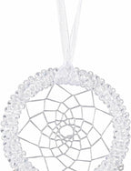 Luxury Dream Catchers - White Turkey Feather with Crystal Diamond, Lace Lanyard, Handmade Small Dreamcatcher for Bedroom, Dream Catcher for Girls, Dream Catchers for Boys, Dream Catcher Wall Decor