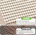 Songrey Non-Slip Rug Pad 10x14 FT, Extra Thick Carpet Pads for Hard Surfaces, Prevents Sliding and Secures Rugs, Provides Floor Protection with Comfort Cushioning
