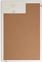 U Brands Farmhouse Board, Dry Erase White Board with White Frame, Office Supplies, Includes Magnets, 20” x 30” (2993U00-04)
