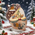 6.5-Inch Lighted Acorn Swirling Water Glitter Globe with Squirrel Family Scene, Battery Operated, 8H Timer, Holiday Sparkling Gift and Indoor Christmas Home Décor (Acorn)