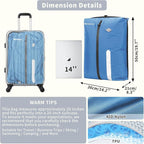 Vacuum Bag for Travel, Professional IPX8 Waterproof Reusable Vacuum Compression Bags for Travel Suitcases, Durable Space Saver Bag(3 PACK,With Pump)