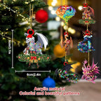 Gytera Dragon Ornaments for Christmas Trees - Acrylic Hanging Decoratives