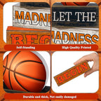 Yuntau 4 Pcs Basketball Table Decorations 2026 Sport Tiered Tray Decor Ball Wooden Sign Blocks Basketball Room Decor Farmhouse Centerpieces for Home Shelf Locker Bedroom Senior Night Party Gifts