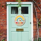Welcome Sign for Classroom Door Decorations Welcome to Our Classroom Door Sign 12"x12" Welcome Back to School Door Hanger Wreath Classroom Signs for School Classroom Bulletin Board Teacher Supplies