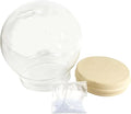 National Artcraft 6" Clear Glass Water Globe with Rubber Seal and Snow Flakes (Pkg/1)