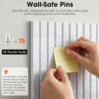 Large Cork Board for Walls 59" x 36",15 Pack 12"X12"Felt Bulletin Board Tiles with 120 Adhesive Tabs,Cork Board Alternative for Office Decor, Push Pin Board Wall Organizer-Light Gray