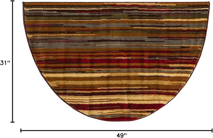 Unique Loom Barista Collection Area Rug - Icatu (2' 7" x 4' 1" Hearth, Beige/Brown)