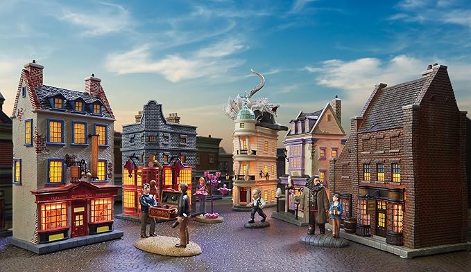 Department 56 Harry Potter Village Quality Quidditch Supplies Lit Building, 8.58 Inch, Multicolor