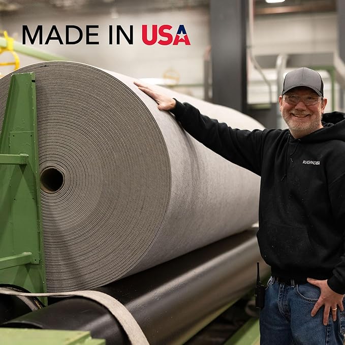 RUGPADUSA - Eco-Plush - 7'10" x 9'10" - 1/4" Thick - 100% Felt - Premium Cushioned Rug Pad - Available in 3 Thicknesses, Many Custom Sizes
