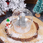 BESTOYARD 30 Pcs DIY Clear Plastic Water Globes, Shatterproof Snow Globes Jars for Summer Camp Crafts, Kids Pool Party Favors & Sensory Bottles, 2.75 Inch