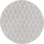 Modern Indoor Rug Diamond 6 Round Area Rugs for Living Room Luxury Kitchen Bedroom Durable Soft Geometric Durable Low and High Pile Stain Resistant Non Shedding Area Carpet 6 Round
