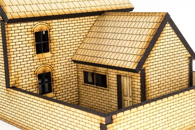 OO Victorian Corner Shop with Rear Outhouse -Laser-Cut MDF- Railway Modelling