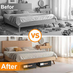 Under Bed Storage with Wheels, 2 Pack Under Bed Storage Containers with Dividers & Clear Lids, Under the bed storage Organizer Bins,Underbed Storage with Wheels for Clothes,Toys,Shoes (Black, 2 Pack)