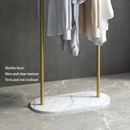 Freestanding Clothing Rack with Marble Base,Modern Gold Arch Garment Rack for Small Spaces,Sturdy Metal Coat Rack,Clothes Racks for Hanging Clothes in Bedroom,Closet,Entryway,Boutique Display