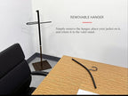 Proman Products VL17242 Kumo Freestanding Metal Valet Stand Organizer with Removable Hanger, Trouser Bar, White, 11.5" W x 11.5" D x 41" H