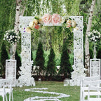 Artificial Rose Lintel Wreaths,Wedding Arch Flowers,Artificial Rose Flower Swag,Floral Swag Garland,Silk Flower Swag for Door Wedding Party Wall Backdrop (#1)