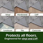 Waterproof GATORGRIP Non-Slip Rug Pad, 4x6, Pet-Friendly, Safe for All Floors, Made in The USA, Low-VOC