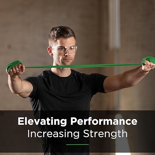 THERABAND Professional Latex Resistance Bands, Individual 6 Ft Elastic Band for Upper & Lower Body Exercise, Physical Therapy, Pilates, At-Home Workouts, 6 Foot, Green, Heavy, Level 4