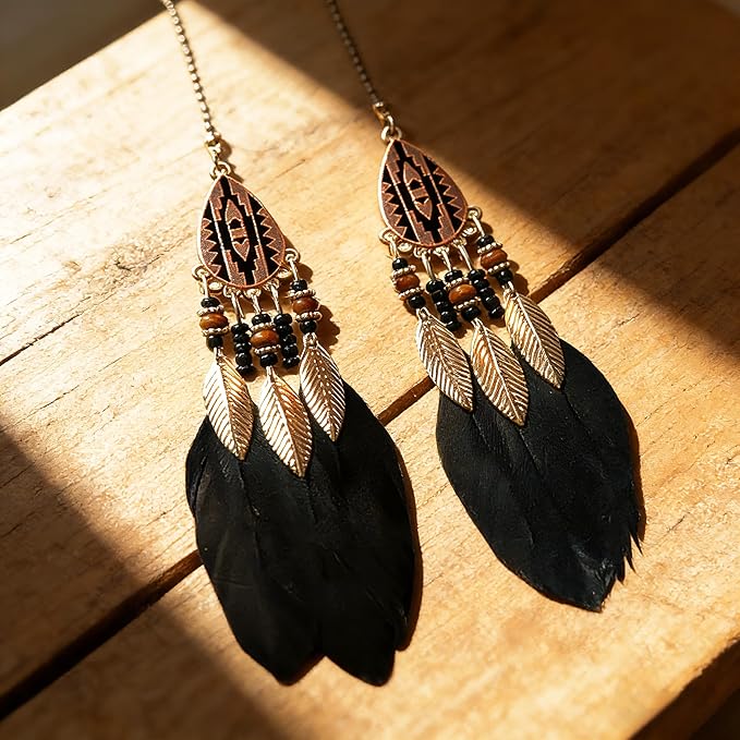 Small Dream Catcher Car Hanging Ornament, Handmade Nature Feather Boho Rear View Mirror Pendant, Car Decor Accessories Gift for Women
