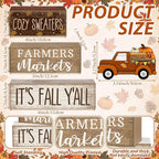 Lineshading 4 Pcs Fall Table Decoration for Home Fall Truck Decor Thanksgiving Tiered Tray Decor Rustic Wooden Pumpkin Truck Block Sign Thanksgiving Centerpiece Autumn Decorations for Harvest Party