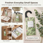 ROSE COTTAGE Large 12 Packs Eucalyptus Hanging Closet Deodorizer Air Freshener Long Lasting Scented Sachets Smell Goods for House