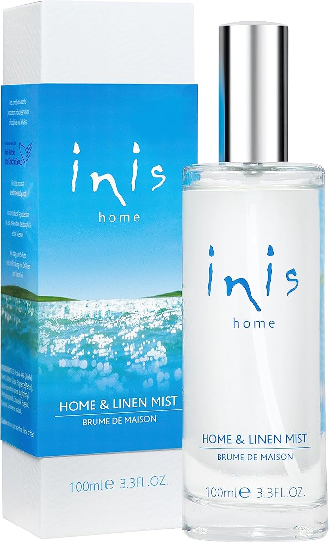 Inis the Energy of the Sea - Home and Linen Mist Spray, Room and Pillow Spray for Bedding, Sheets and Fabric, Ocean Fresh Aquatic Scented Room Spray, 3.3 fl oz