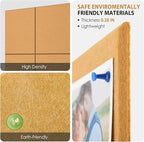 MaxGear Large Cork Board for Wall 36" x 24", Mustard Yellow Bulletin Board, 6 Pack Felt Wall Tiles with Pushpins, Cork Boards for Office Pin Board Tack Board Cork Boards