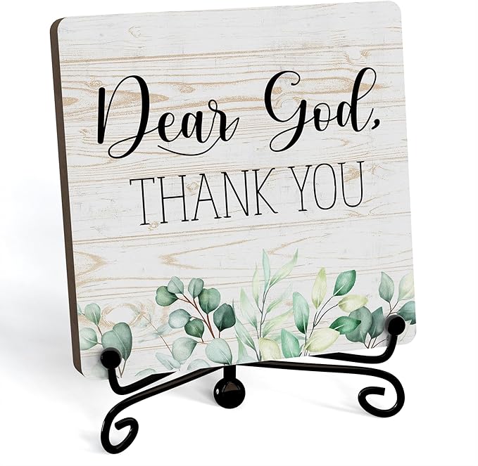 Home Decor, Farmhouse Shelf Decor For Living Room, Boho Aesthetic Table Decorations, Christian Gifts For Women Men, Entryway Tv Stand Fireplace Mantle Coffee Table Decoration (god-20)